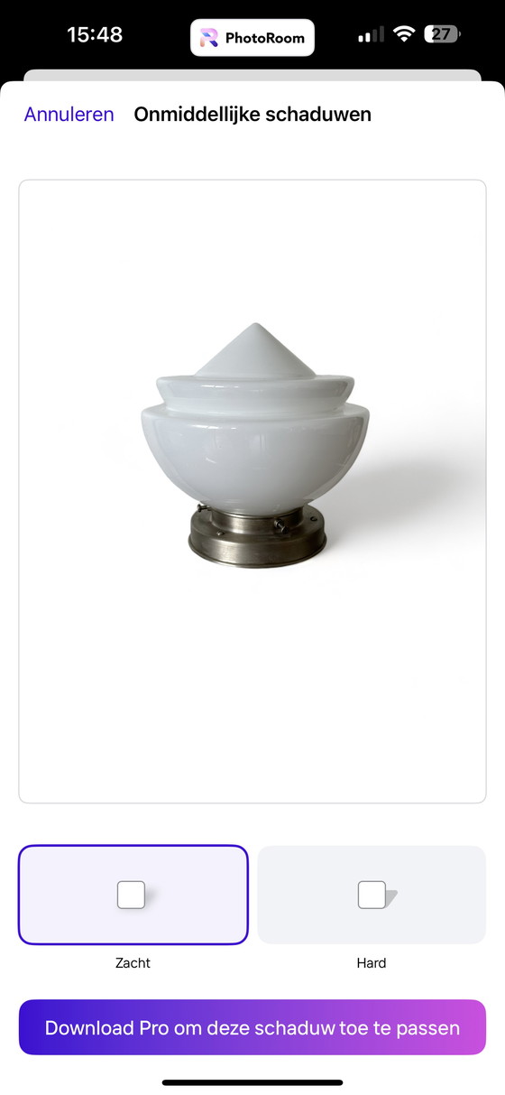 Image 1 of Vintage art deco plafondlamp