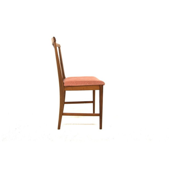 Image 1 of Set van 4 vintage walnoten stoelen, Zweden 1960