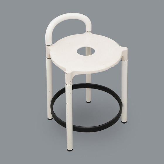 Image 1 of Paar vintage metalen krukjes van Anna Castelli Ferrieri voor Kartell, Italië 1980