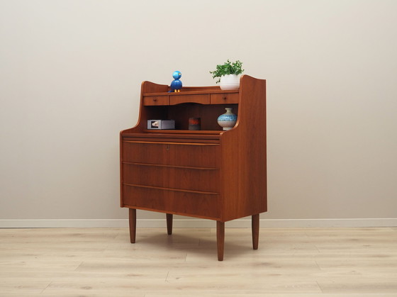 Image 1 of Teakhouten secretaire, Deens ontwerp, 1970S, Productie: Denemarken