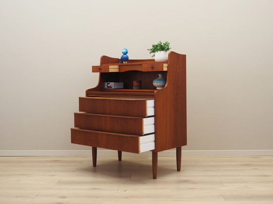 Image 1 of Teakhouten secretaire, Deens ontwerp, 1970S, Productie: Denemarken