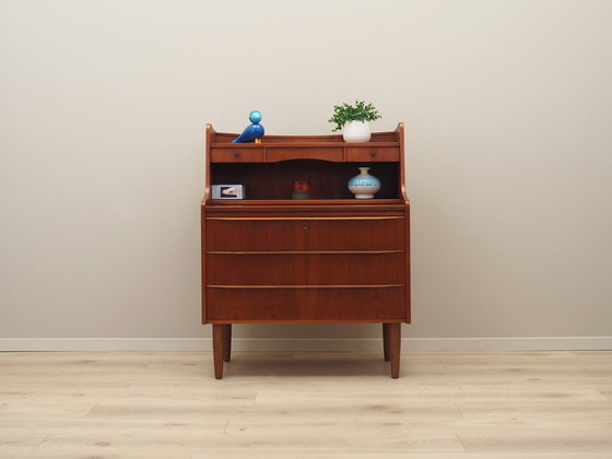 Image 1 of Teakhouten secretaire, Deens ontwerp, 1970S, Productie: Denemarken