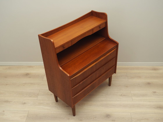 Image 1 of Teakhouten secretaire, Deens ontwerp, 1970S, Productie: Denemarken