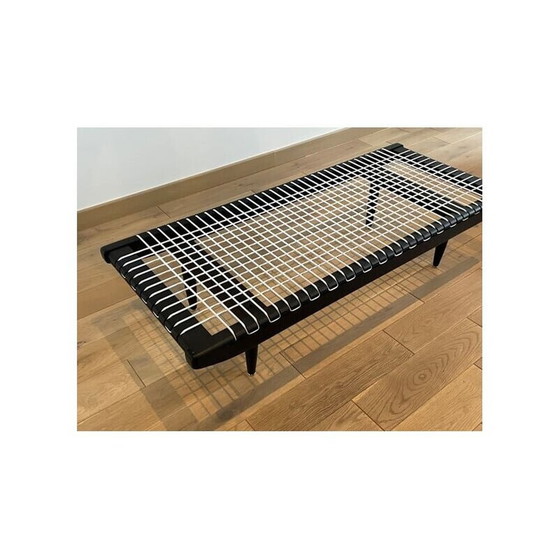 Image 1 of Vintage zwart gelakte salontafel van Georges Tigien, 1960