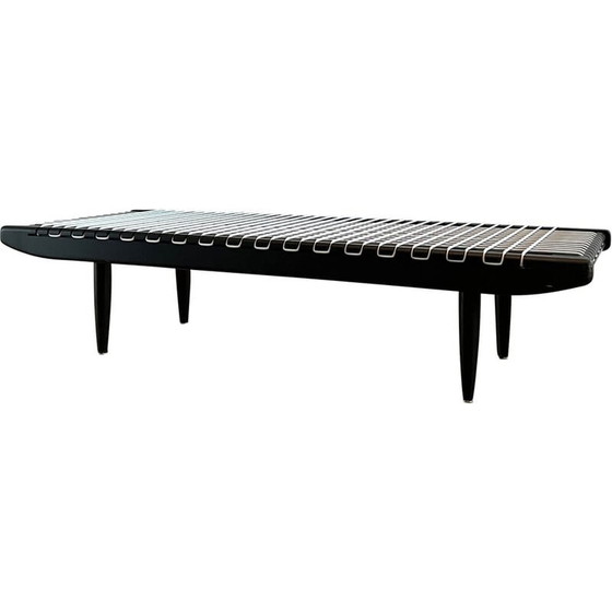 Image 1 of Vintage zwart gelakte salontafel van Georges Tigien, 1960