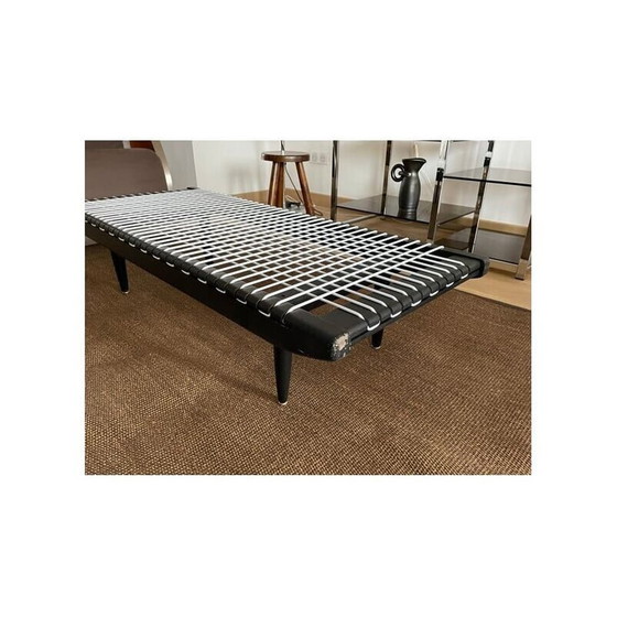 Image 1 of Vintage zwart gelakte salontafel van Georges Tigien, 1960