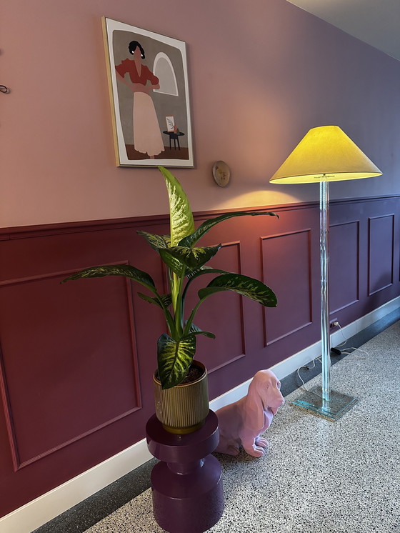 Image 1 of Vintage Glazen Vloerlamp Boli Design 1980S