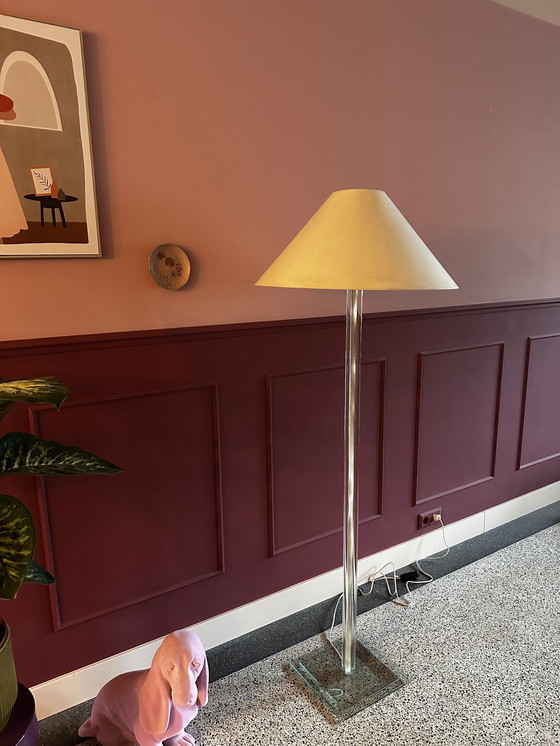Image 1 of Vintage Glazen Vloerlamp Boli Design 1980S