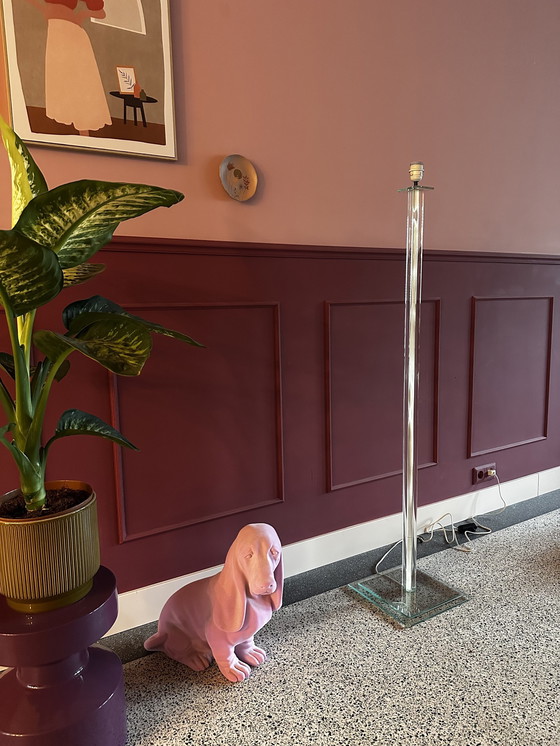 Image 1 of Vintage Glazen Vloerlamp Boli Design 1980S