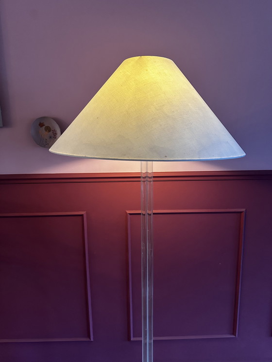 Image 1 of Vintage Glazen Vloerlamp Boli Design 1980S