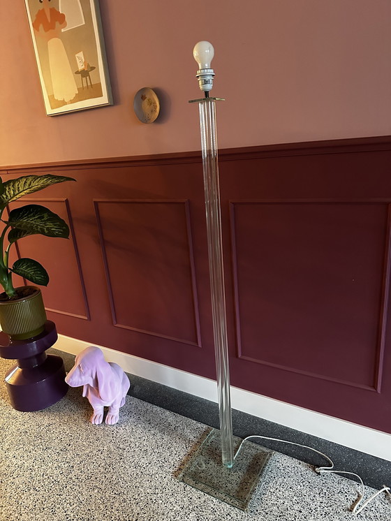 Image 1 of Vintage Glazen Vloerlamp Boli Design 1980S