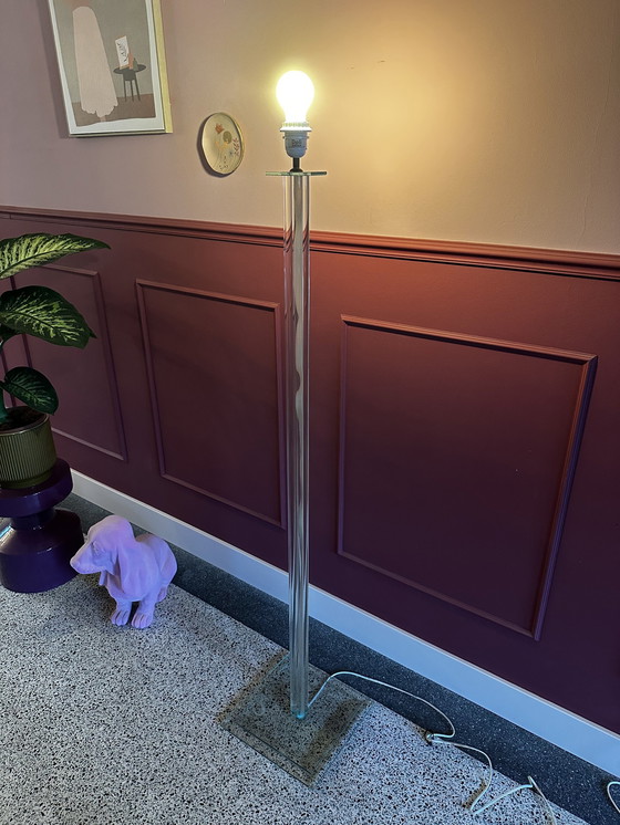 Image 1 of Vintage Glazen Vloerlamp Boli Design 1980S