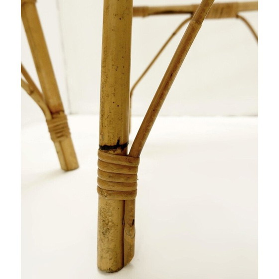 Image 1 of Set van 4 vintage rotan stoelen 1960