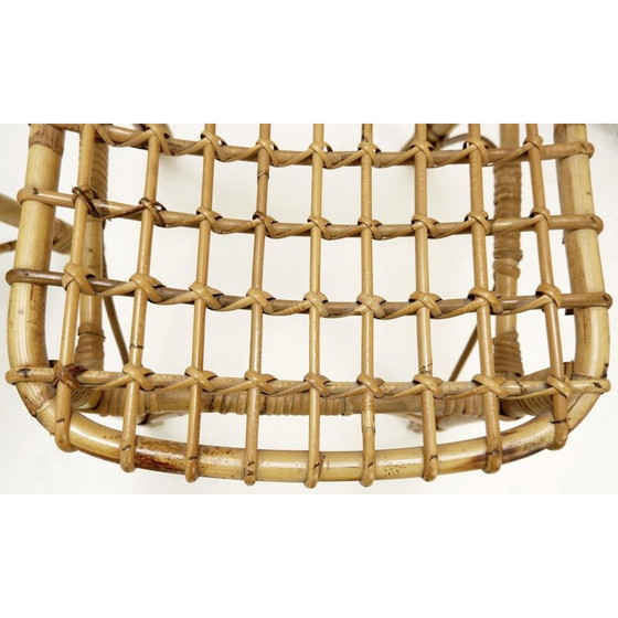 Image 1 of Set van 4 vintage rotan stoelen 1960