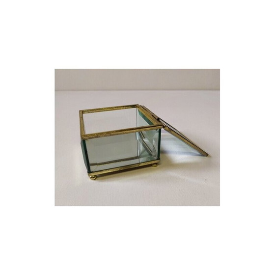 Image 1 of Vintage glazen doos, 1950