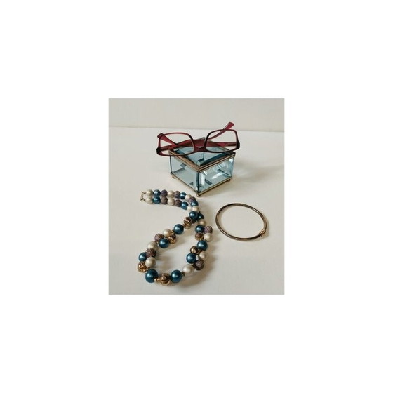 Image 1 of Vintage glazen doos, 1950