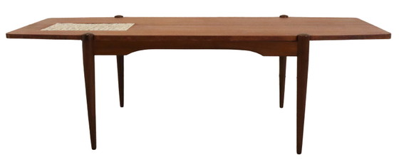 Image 1 of Salontafel met omkeerbaar blad 'Sebaldeburen' mozaiëk vintage