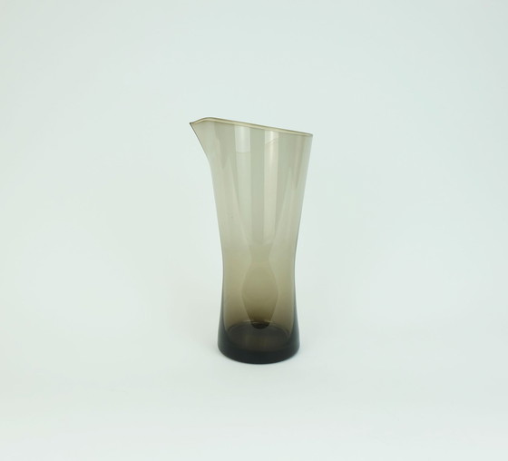 Image 1 of heinrich loeffelhardt mid century PITCHER karaf sapkan zwiesel glas 1950