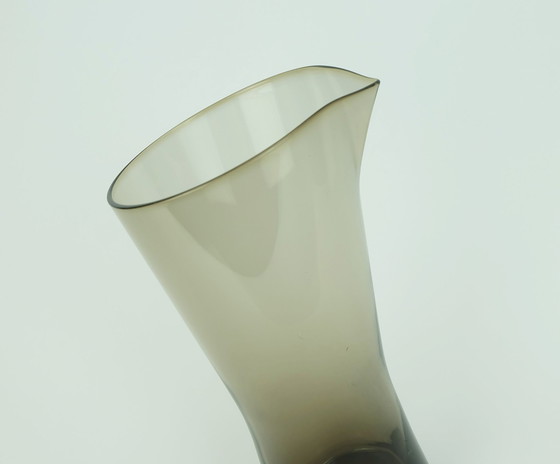 Image 1 of heinrich loeffelhardt mid century PITCHER karaf sapkan zwiesel glas 1950