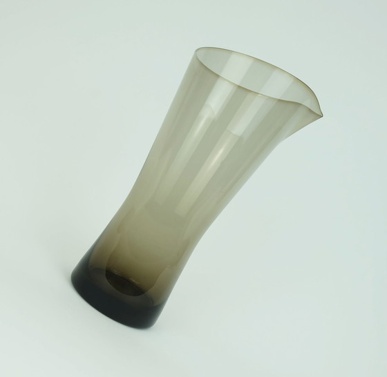 Image 1 of heinrich loeffelhardt mid century PITCHER karaf sapkan zwiesel glas 1950