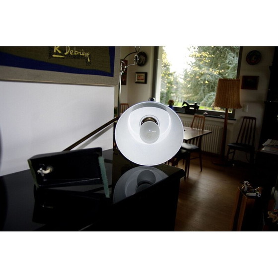 Image 1 of Vintage lamp van staal en messing, jaren 1950