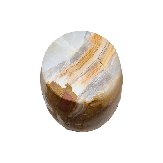 Image 1 of Vintage Onyx Marmeren Vaas Jaren 80