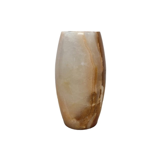 Image 1 of Vintage Onyx Marmeren Vaas Jaren 80