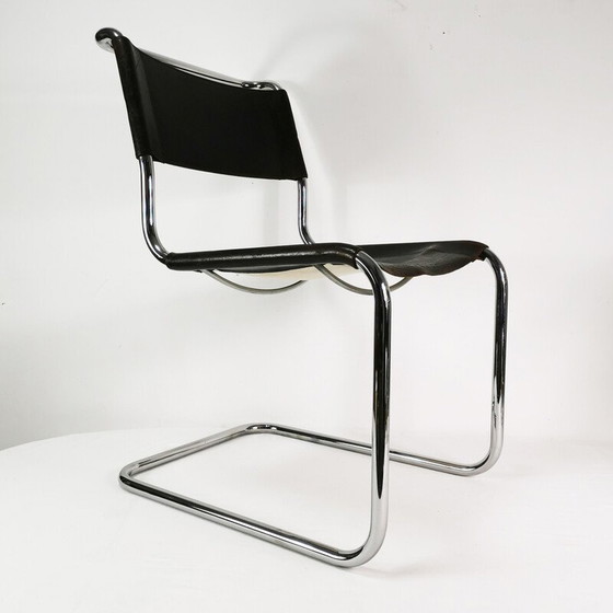 Image 1 of Vintage S33 leren stoel van Mart Stam voor Thonet, Oostenrijk 1960