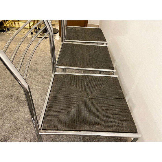 Image 1 of Set van 4 vintage Fly Line stoelen "Spaghetto" van Giandomenico Belotti, Italië 1970