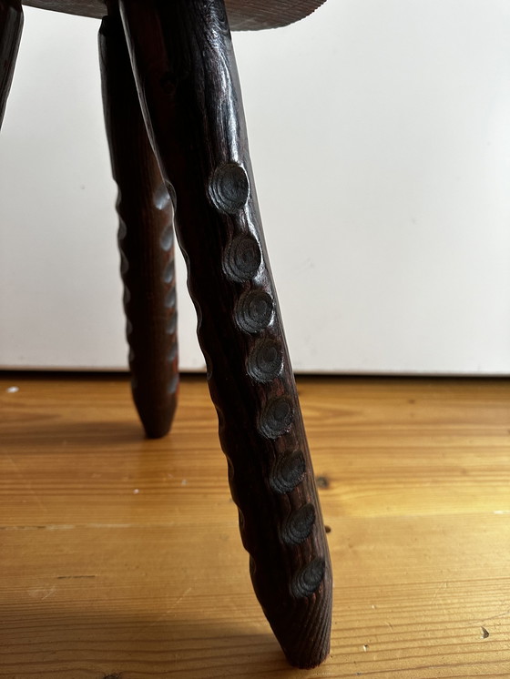 Image 1 of Vintage Spaanse Brutalistische Kruk