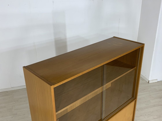 Image 1 of 60s dressoir vitrinekast woonkamer kast harnas kast highboard