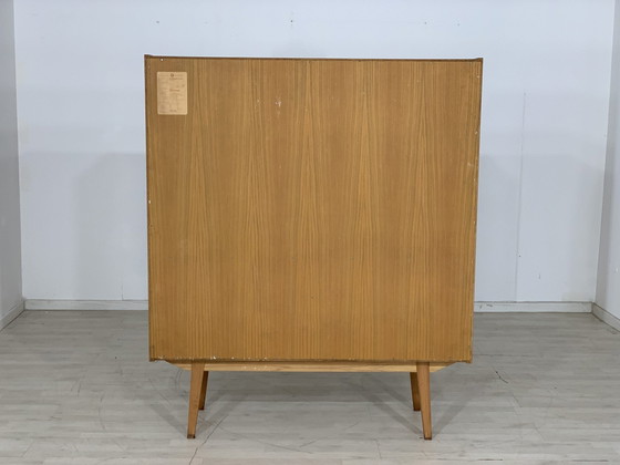 Image 1 of 60s dressoir vitrinekast woonkamer kast harnas kast highboard