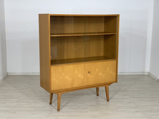 Image 1 of 60s dressoir vitrinekast woonkamer kast harnas kast highboard