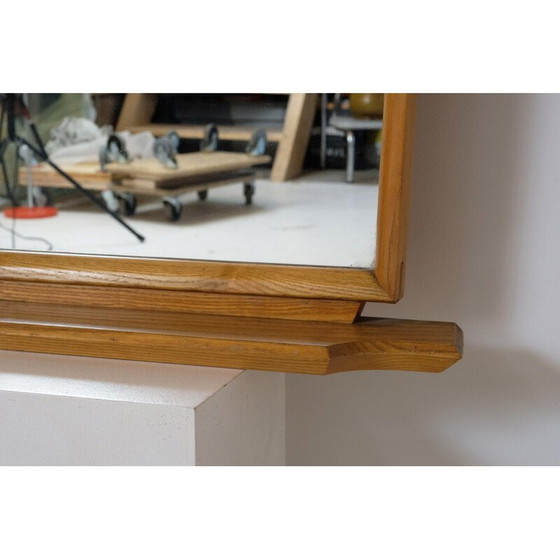 Image 1 of Vintage spiegel in massief eiken, 1960