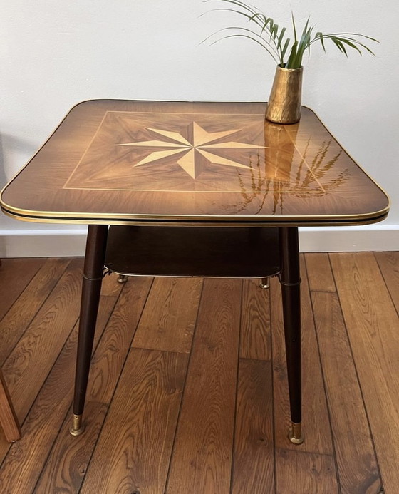 Image 1 of Vintage gevlinderd patroon salontafel