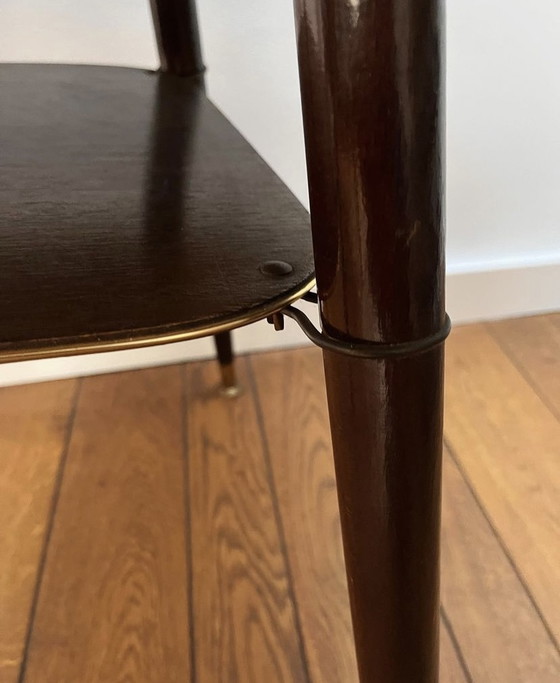 Image 1 of Vintage gevlinderd patroon salontafel