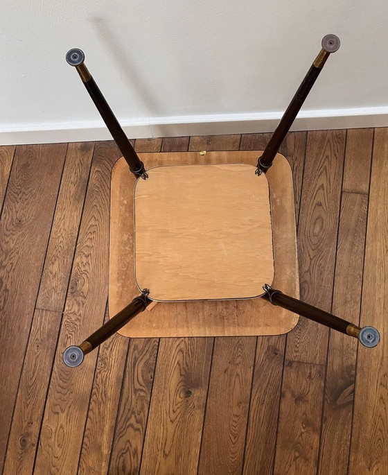 Image 1 of Vintage gevlinderd patroon salontafel