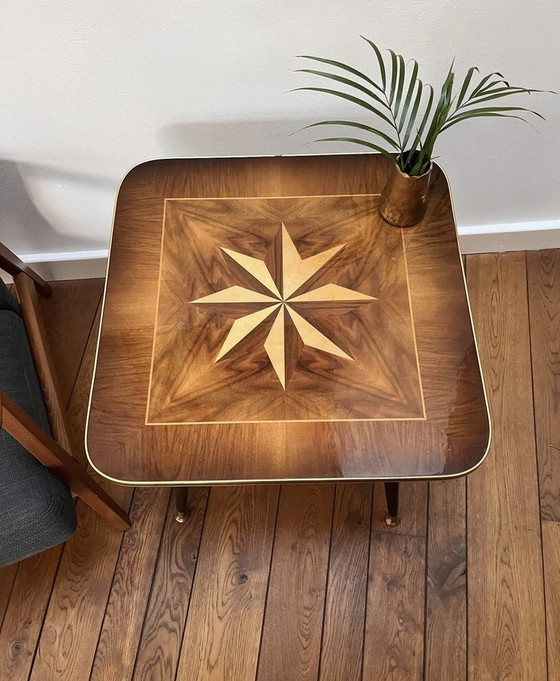 Image 1 of Vintage gevlinderd patroon salontafel