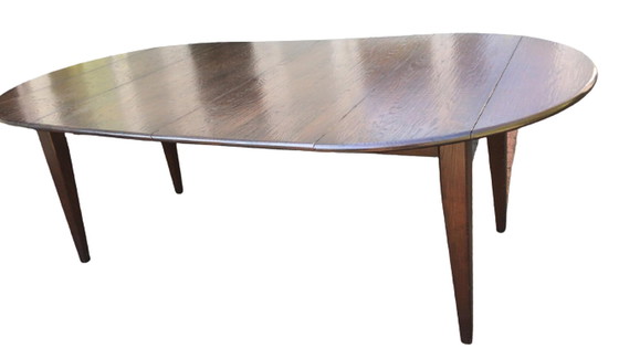 Image 1 of Eikenhouten eettafel, 4 afmetingen