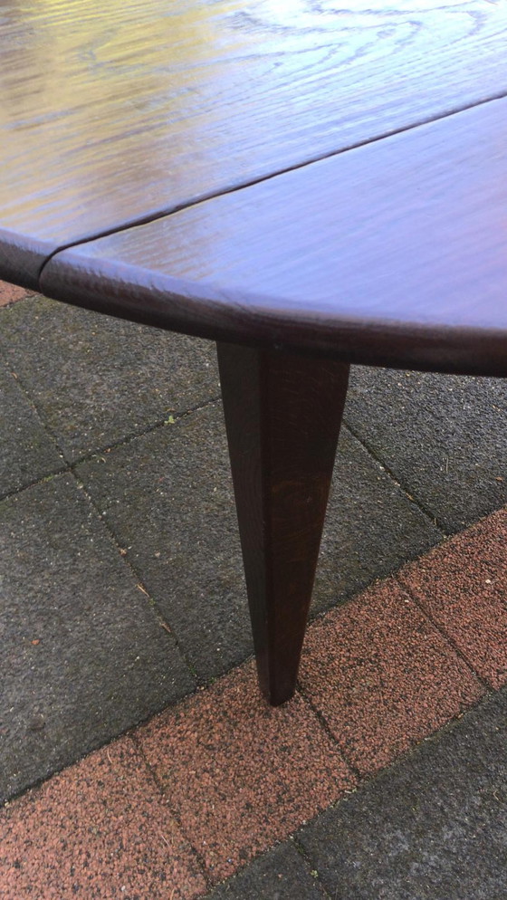 Image 1 of Eikenhouten eettafel, 4 afmetingen