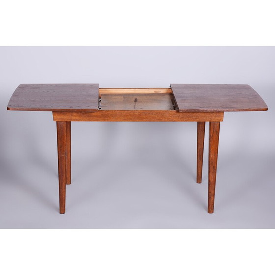 Image 1 of Vintage eikenhouten eettafel door Jindrich Halabala voor Up Zavody, Tsjechië 1940