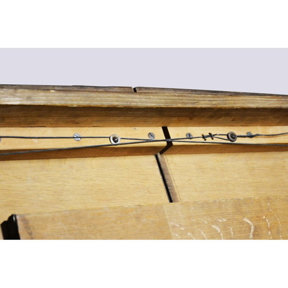 Image 1 of Vintage eikenhouten eettafel door Jindrich Halabala voor Up Zavody, Tsjechië 1940