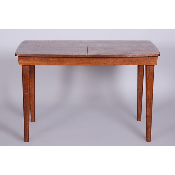 Image 1 of Vintage eikenhouten eettafel door Jindrich Halabala voor Up Zavody, Tsjechië 1940