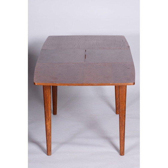 Image 1 of Vintage eikenhouten eettafel door Jindrich Halabala voor Up Zavody, Tsjechië 1940
