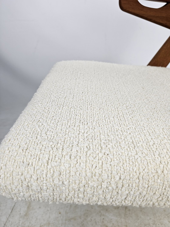 Image 1 of Arne Hovmand Armstoel Easy Chair Boucle Bekleding 