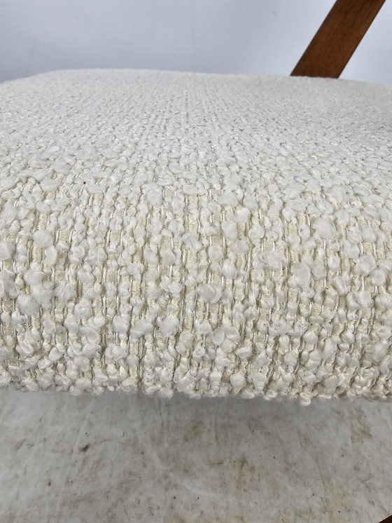 Image 1 of Arne Hovmand Armstoel Easy Chair Boucle Bekleding 