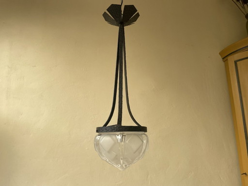 Hanglamp Hallamp Art Deco Frans