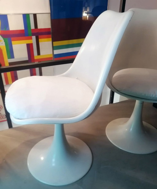 2x Ivmplay Witte Stoelen