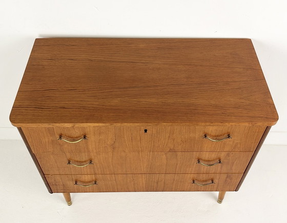 Image 1 of Zweeds vintage teak fineren ladekast Ikast