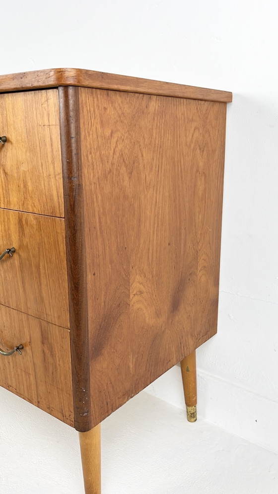 Image 1 of Zweeds vintage teak fineren ladekast Ikast